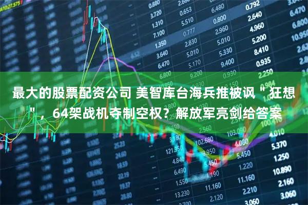 最大的股票配资公司 美智库台海兵推被讽＂狂想＂，64架战机夺制空权？解放军亮剑给答案